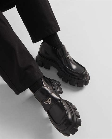 prada schuhe herren winter|Prada sole loafer shoes.